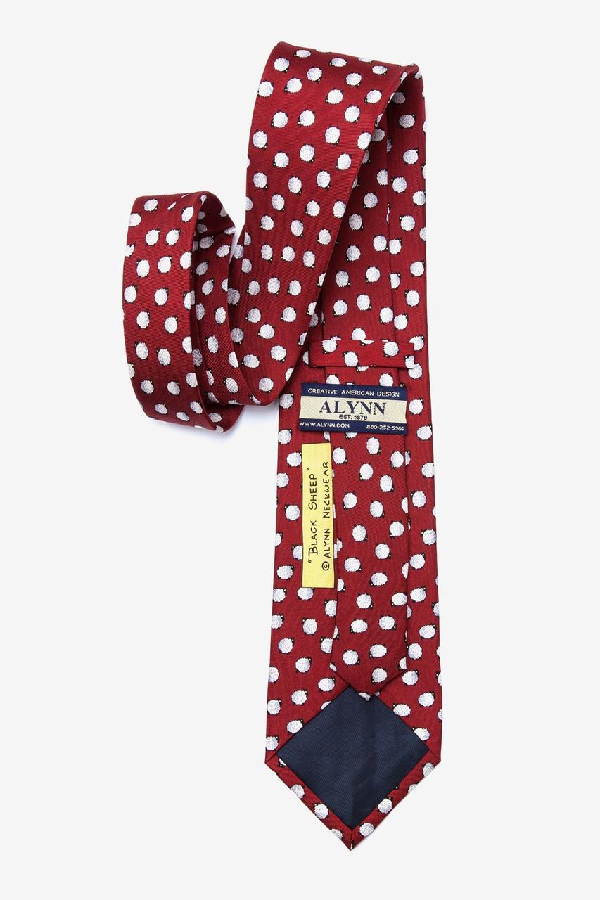 Alynn One Black Sheep Burgundy 100% Silk Tie