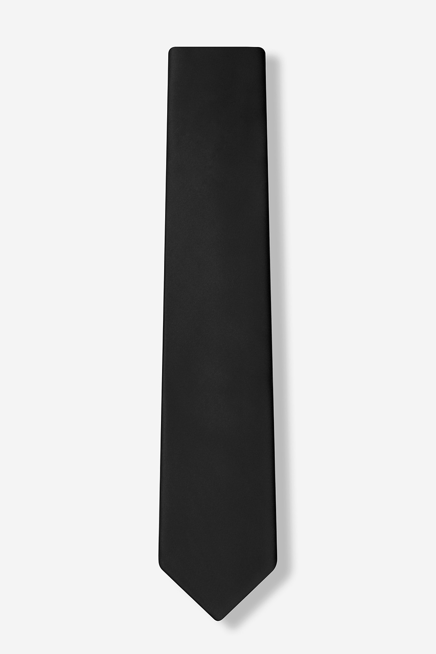 Alynn Onyx Onyx 100% Microfiber Skinny Tie