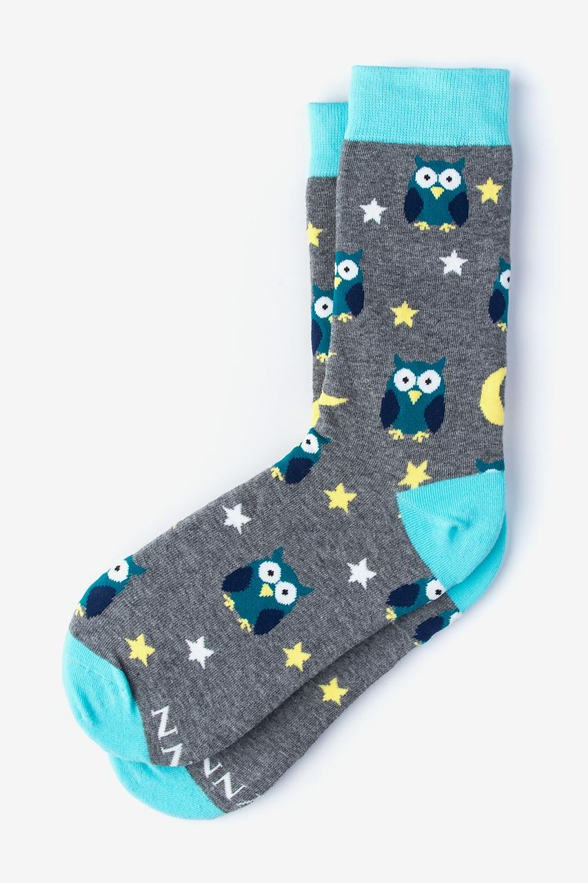 alynn Owl Night Long gray Women's Sock
