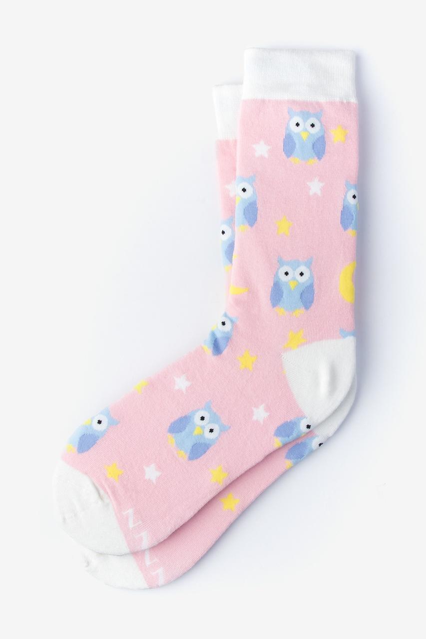 alynn Owl Night Long pink Women's Sock