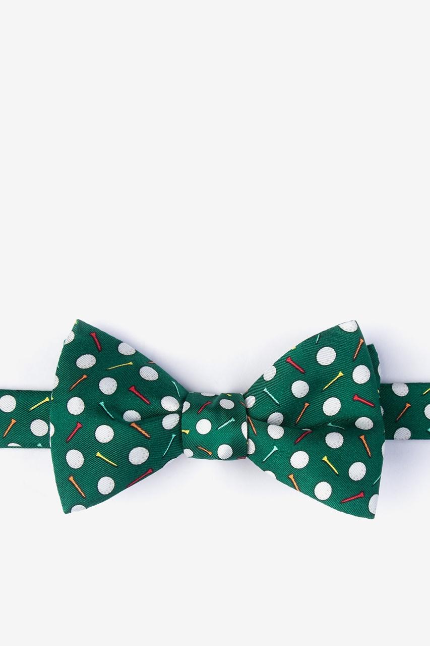 alynn Par-Tee Time green Self-Tie Bow Tie