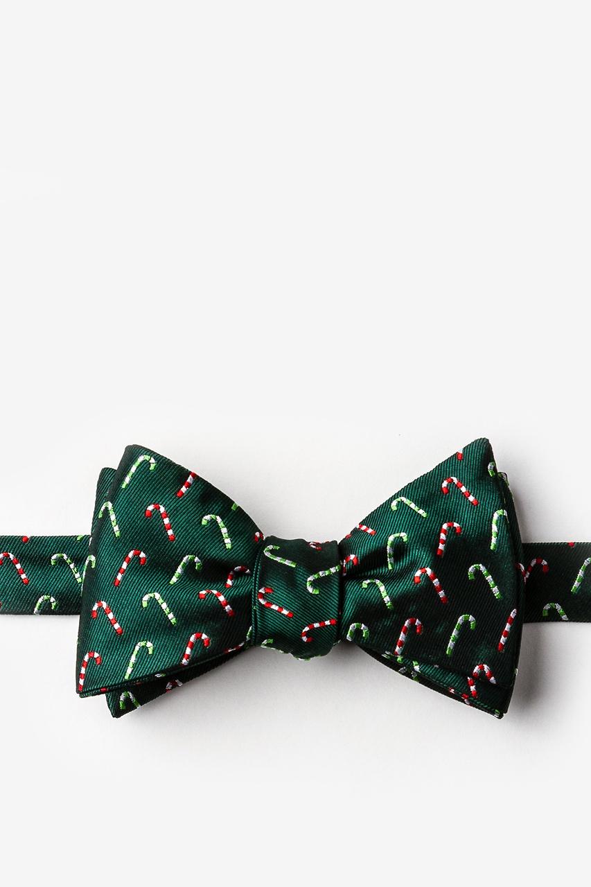 alynn Peppermint Print green Self-Tie Bow Tie