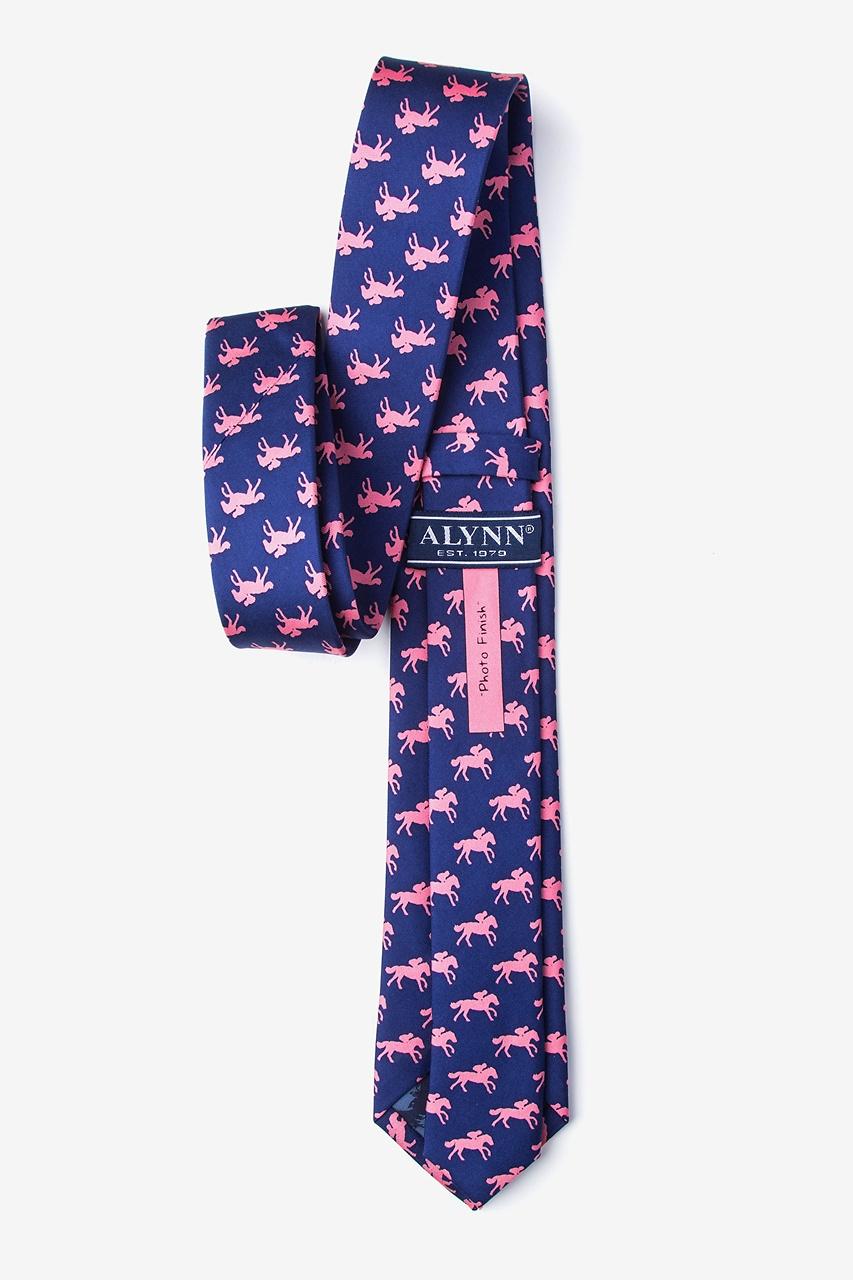 Alynn Photo Finish Blue 100% Silk Skinny Tie
