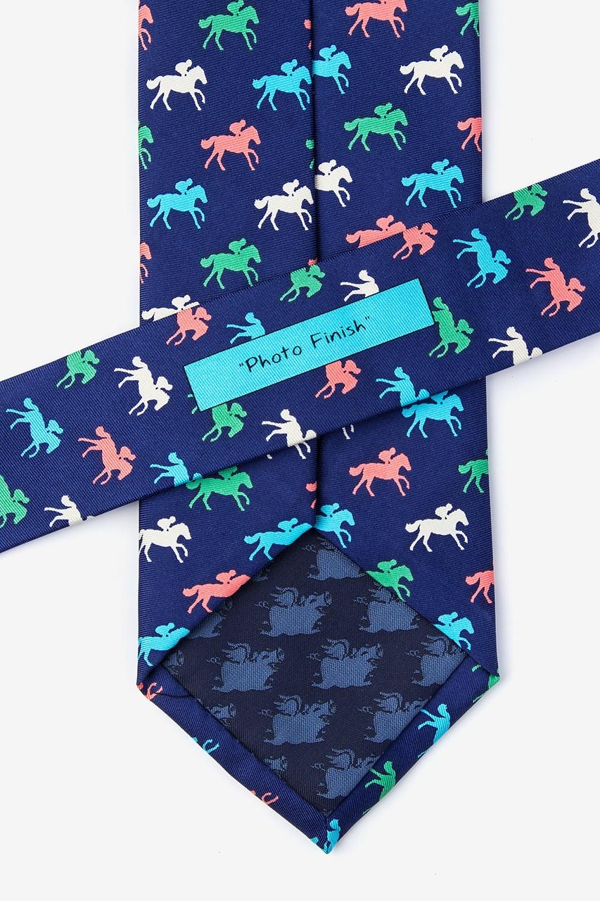 Alynn Photo Finish Navy Blue 100% Silk Tie
