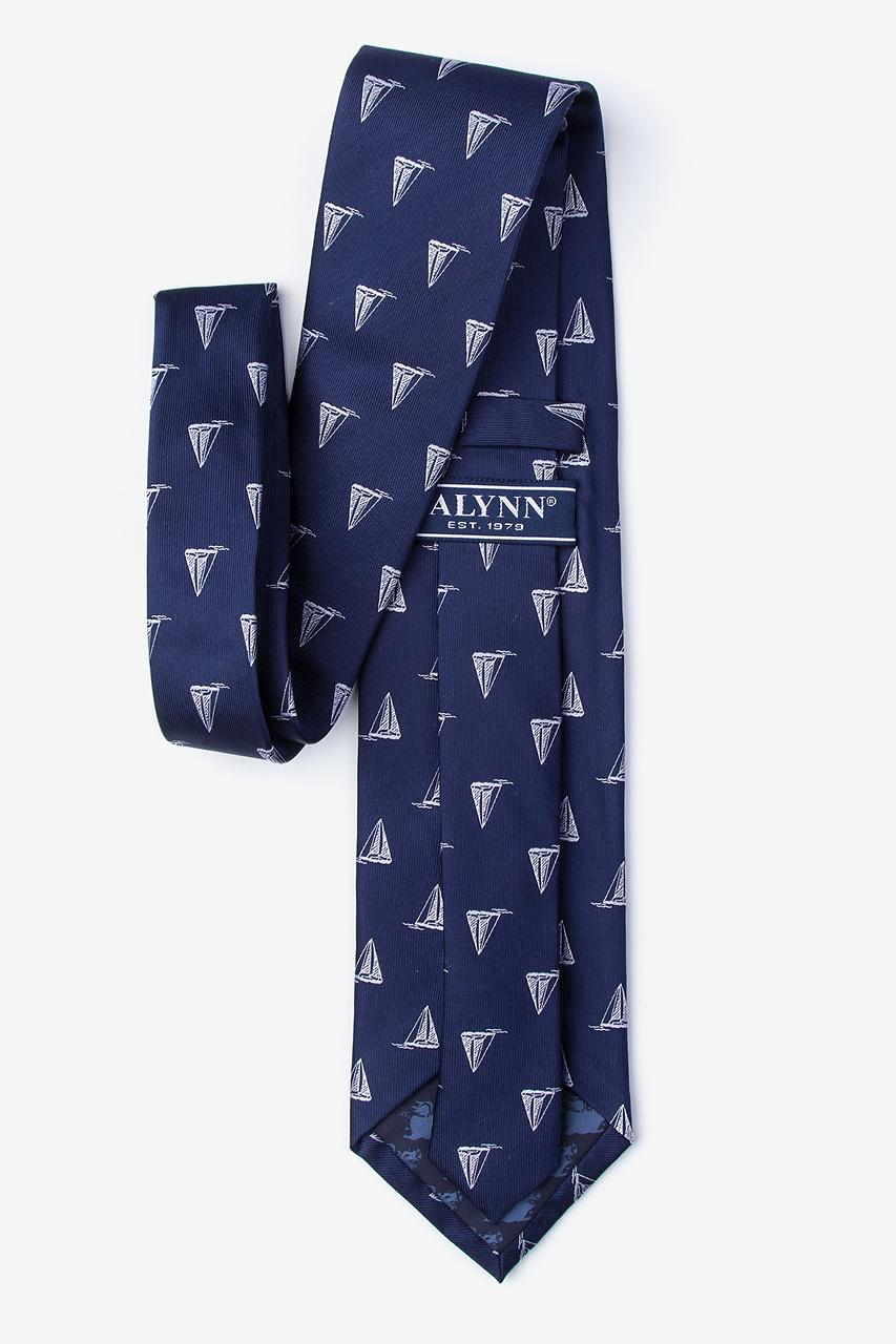 Alynn Pier Pressure Navy Blue 100% Silk Tie