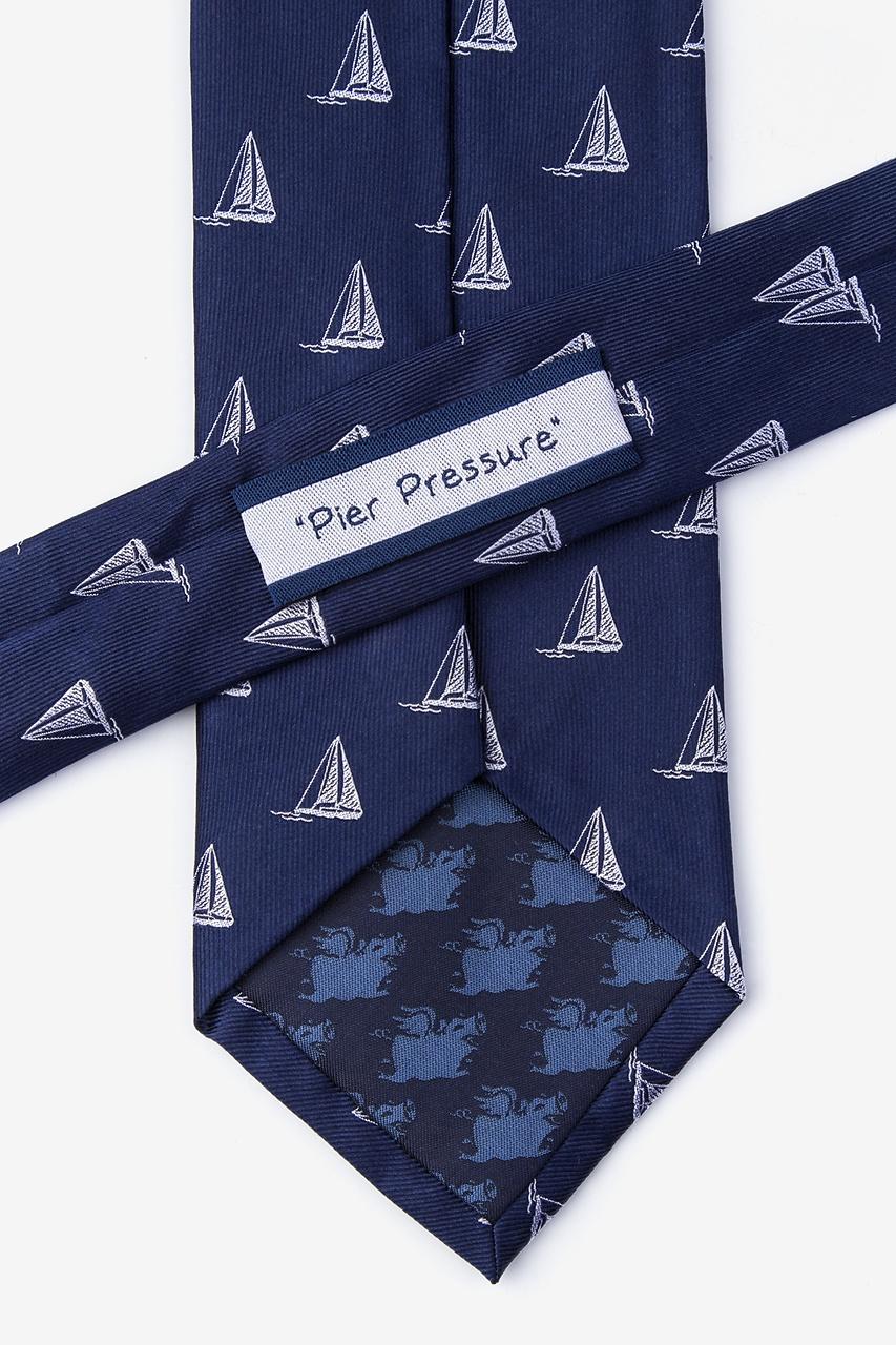 Alynn Pier Pressure Navy Blue 100% Silk Tie