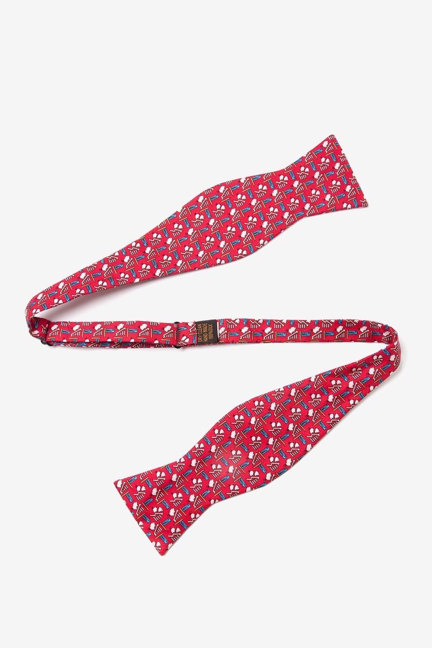 Alynn Piggy Went To Market Red Self-Tie Bow Tie