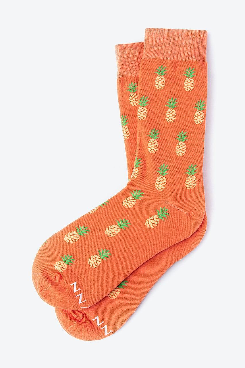 Alynn Pine And Dandy Orange His & Hers Socks