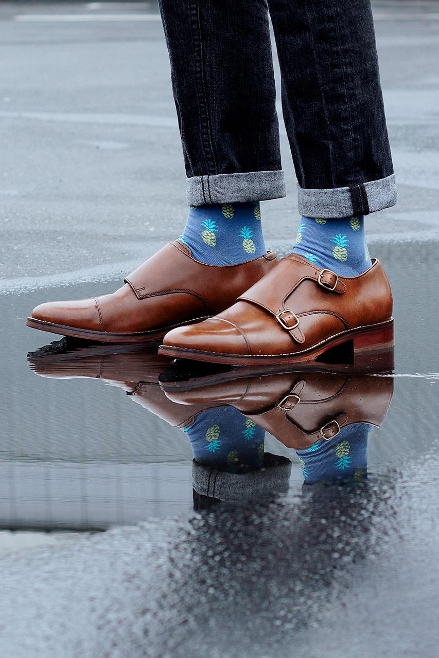 Alynn Pine & Dandy Blue Sock