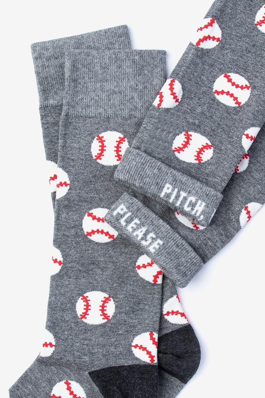 Alynn Pitch Please | Baseball Gray Sock