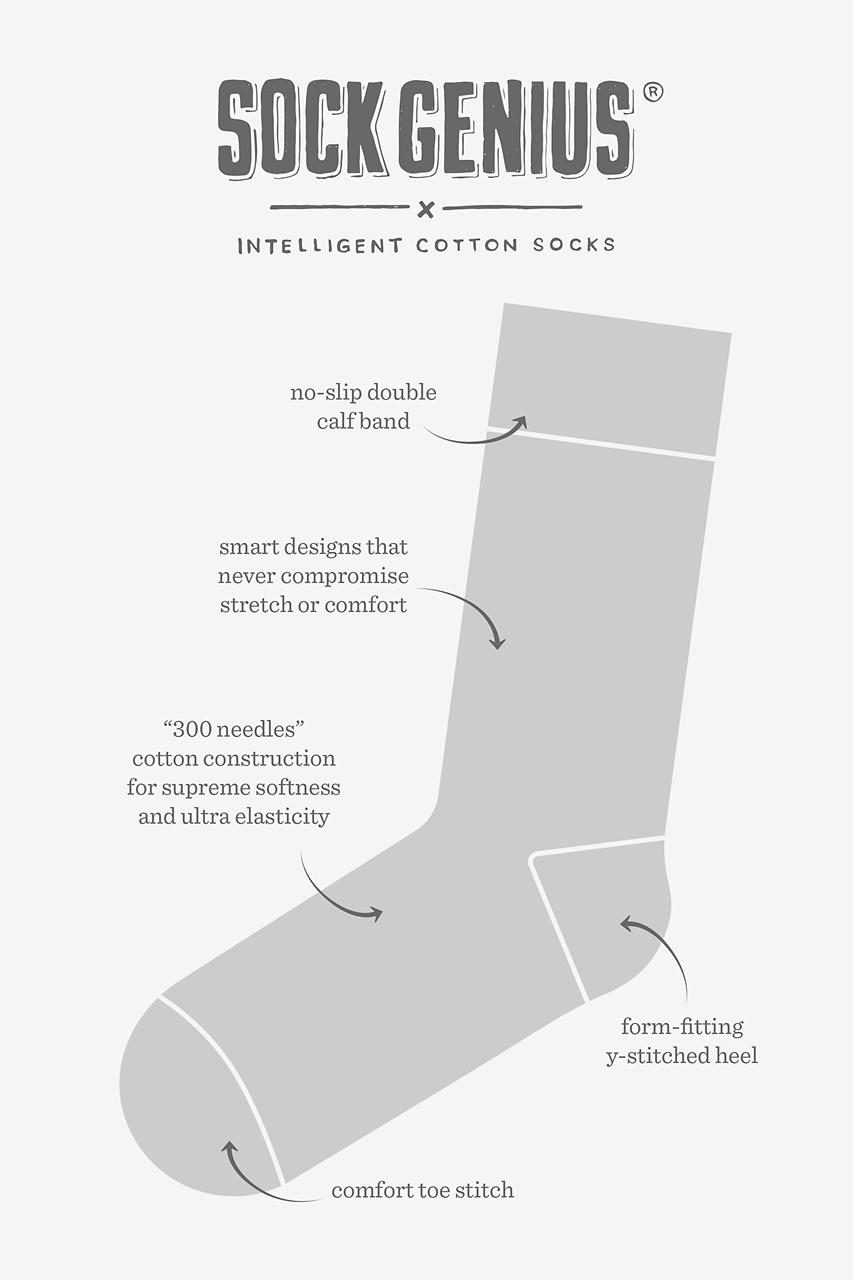 Alynn Pizza Party Black Sock