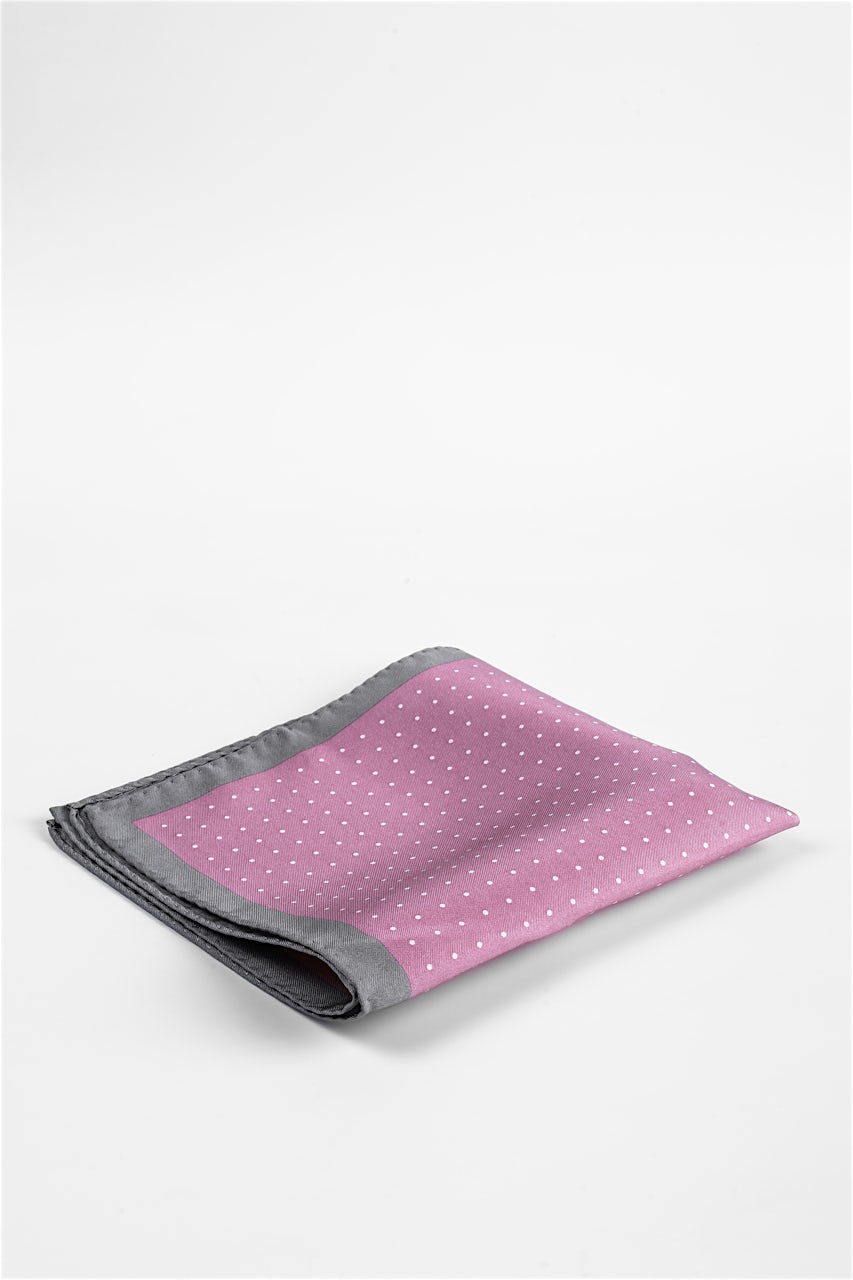 Alynn Polkadot Pocket Square Pink Pocket Square