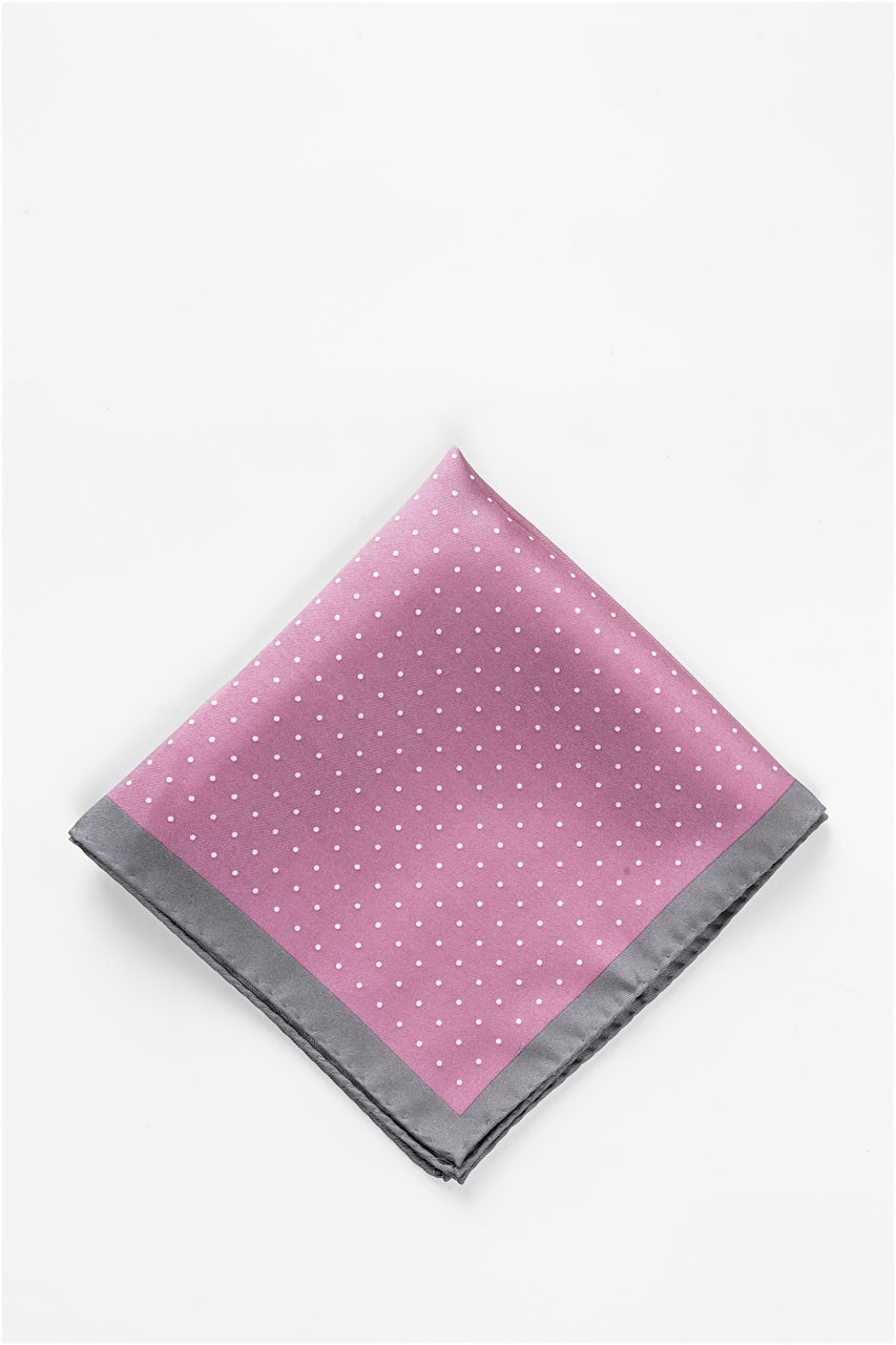 alynn Polkadot Pocket Square pink Pocket Square