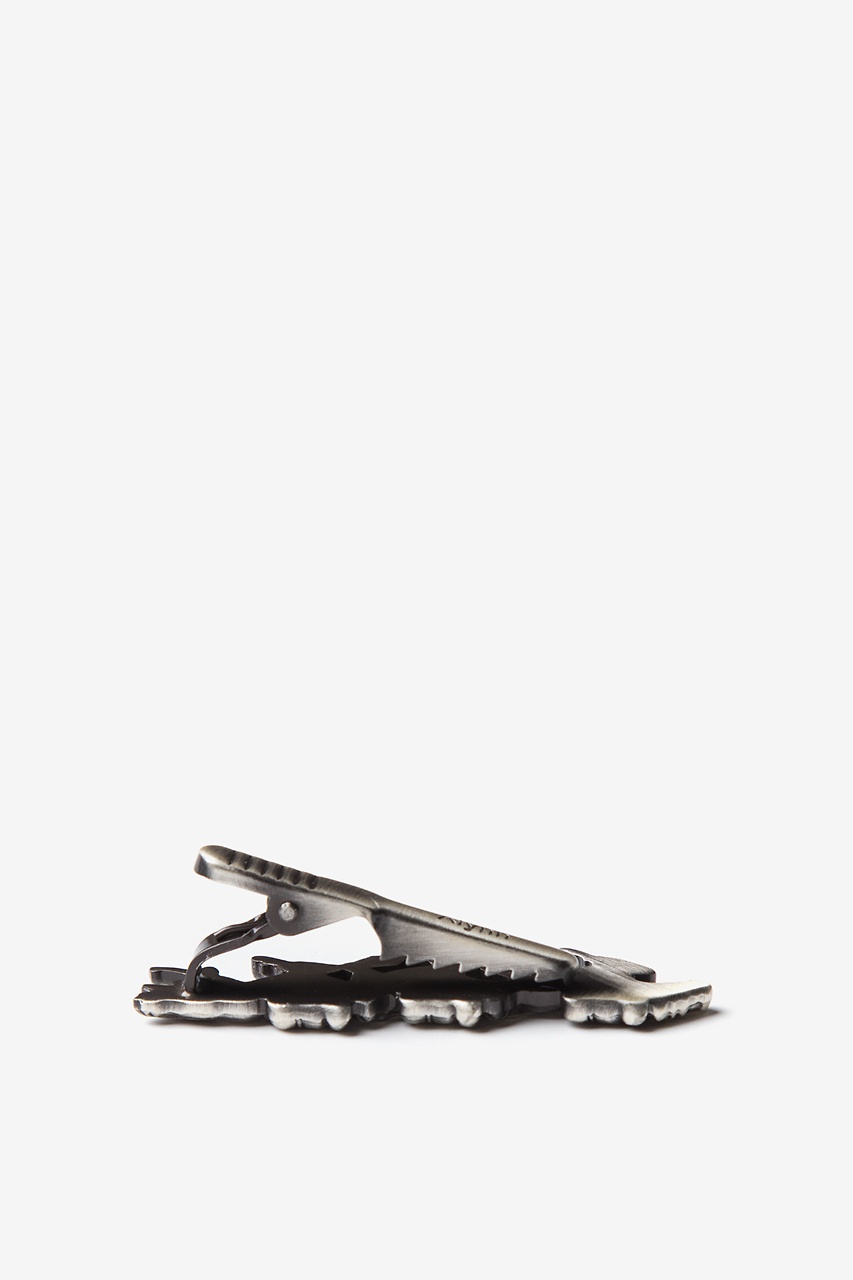 Alynn Race Day Antiqued Silver Tie Bar