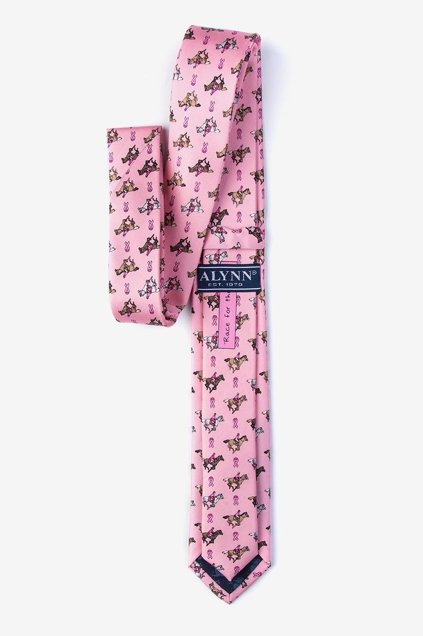 Alynn Race For The Cure Pink 100% Silk Skinny Tie