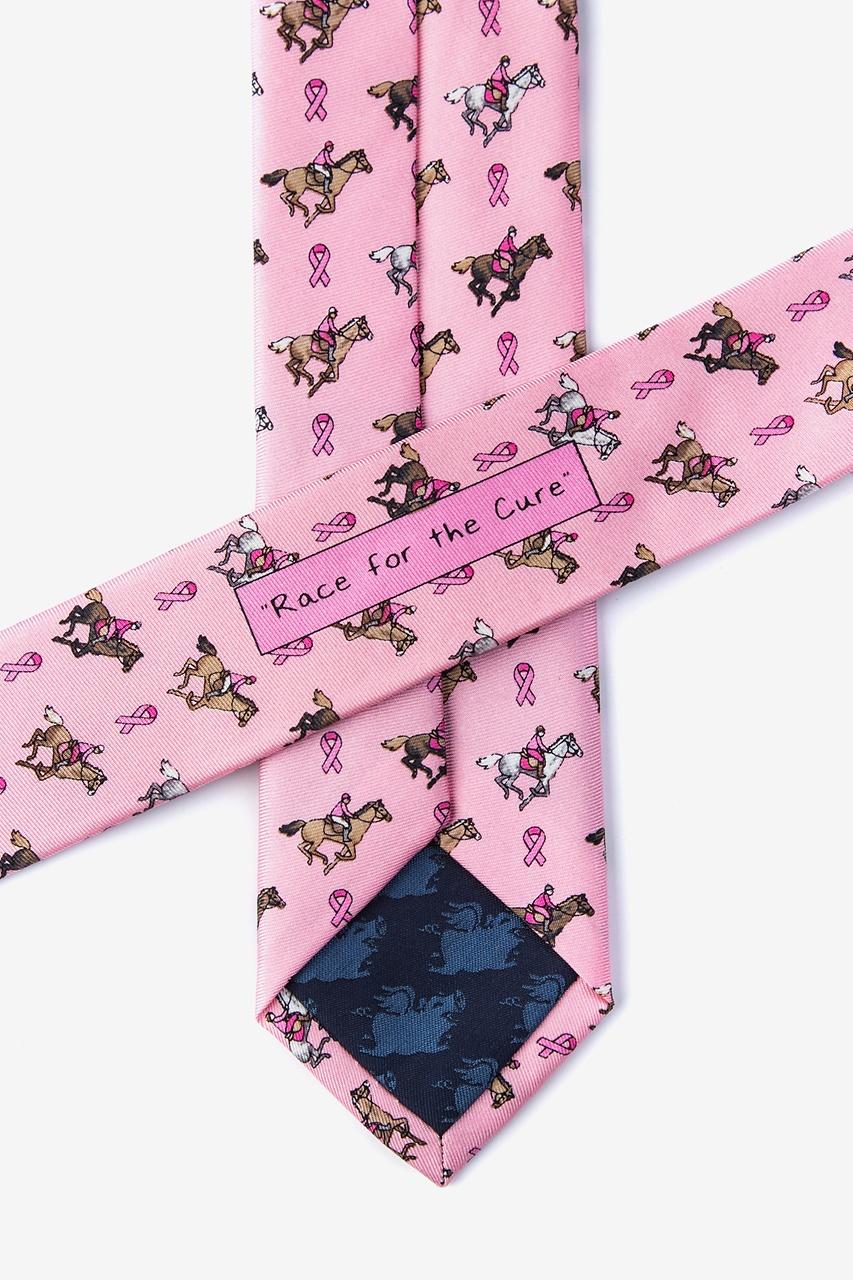 Alynn Race For The Cure Pink 100% Silk Skinny Tie