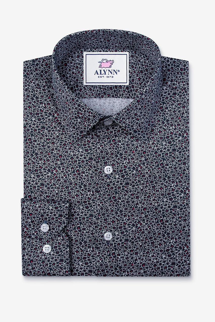 Alynn Reid Floral Navy Blue Casual Shirt
