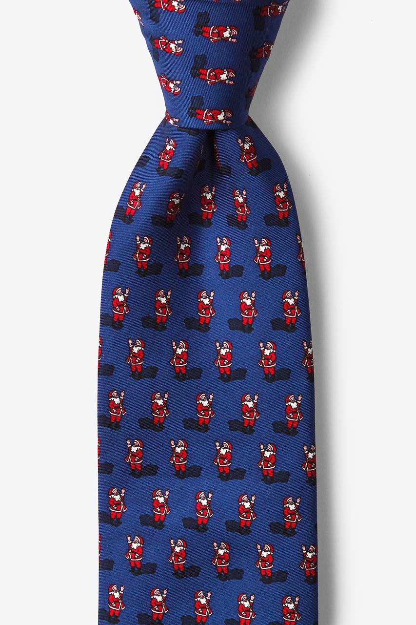 Alynn Rosy Cheeks Navy Blue 100% Silk Tie