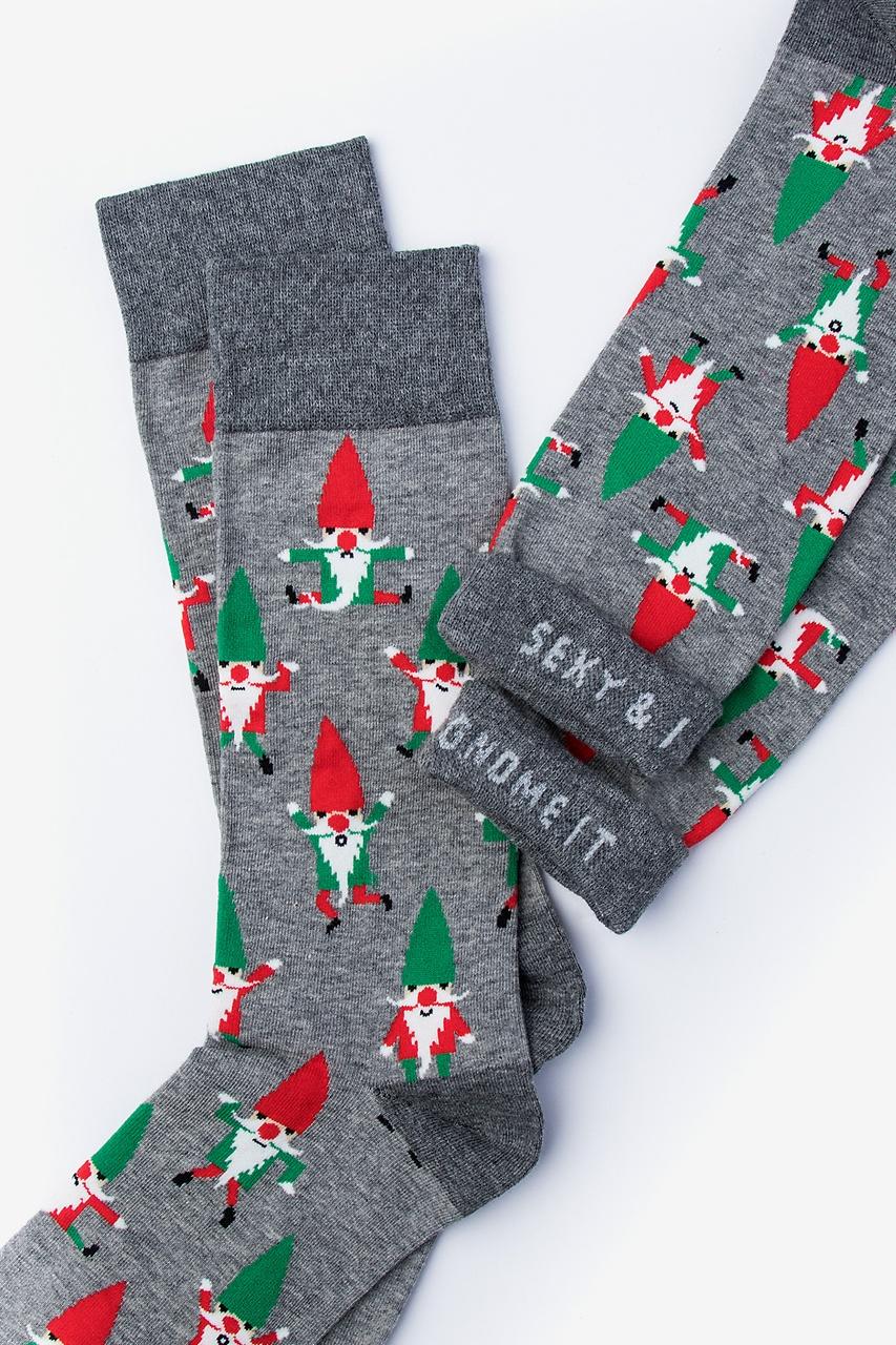 Alynn Sexy And I Gnome It Heather Gray Sock