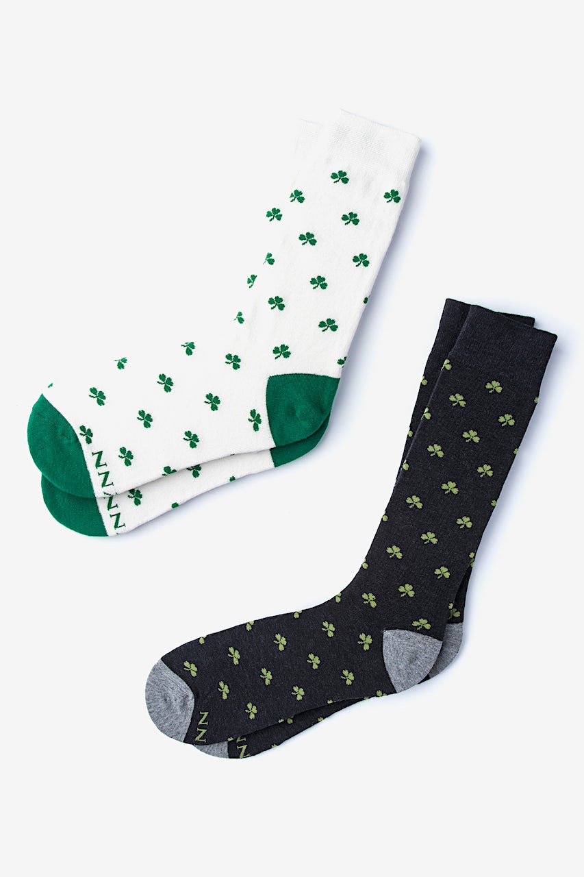 alynn Shamrock black His & Hers Socks