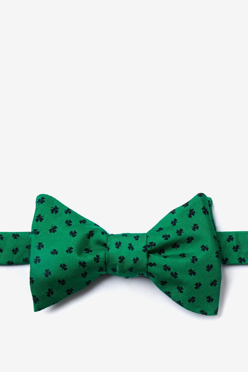 alynn Shamrocks green Self-Tie Bow Tie