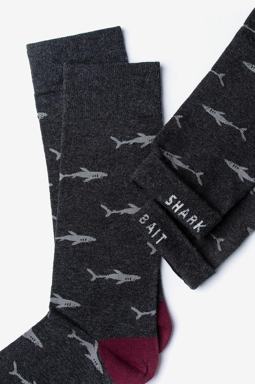 Alynn Shark Bait Charcoal Sock