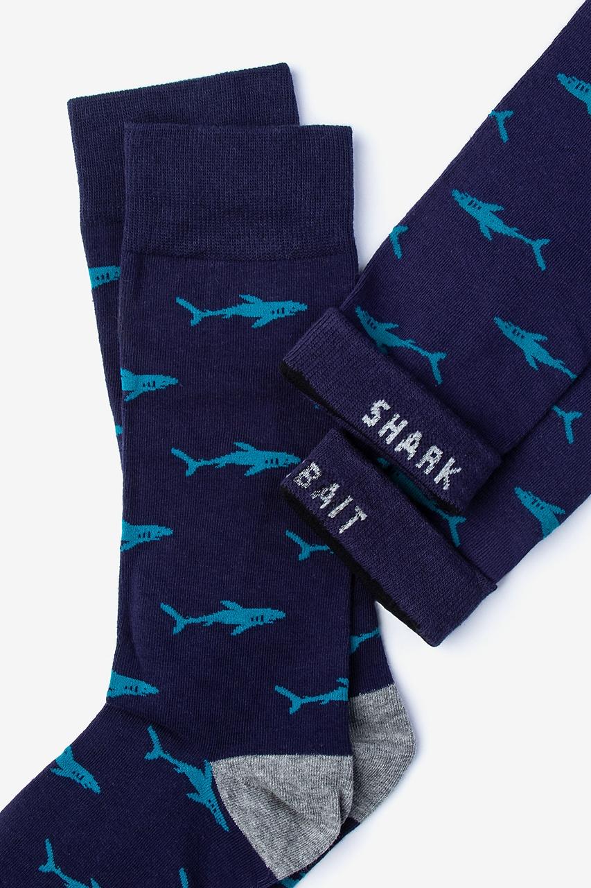 Alynn Shark Bait Navy Blue Sock