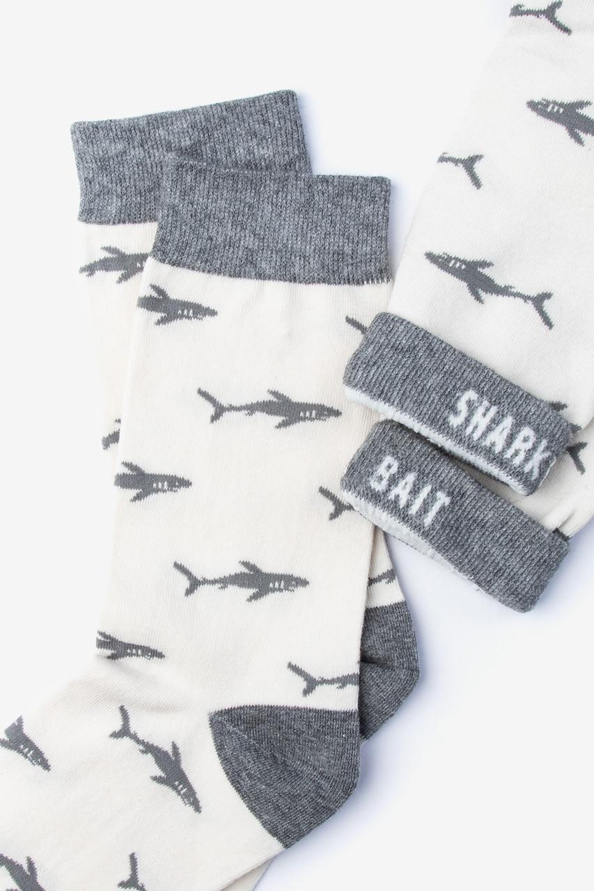 Alynn Shark Bait White Women's Sock