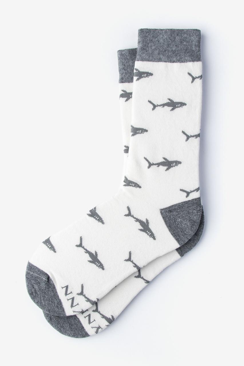 alynn Shark Bait White Women's Sock