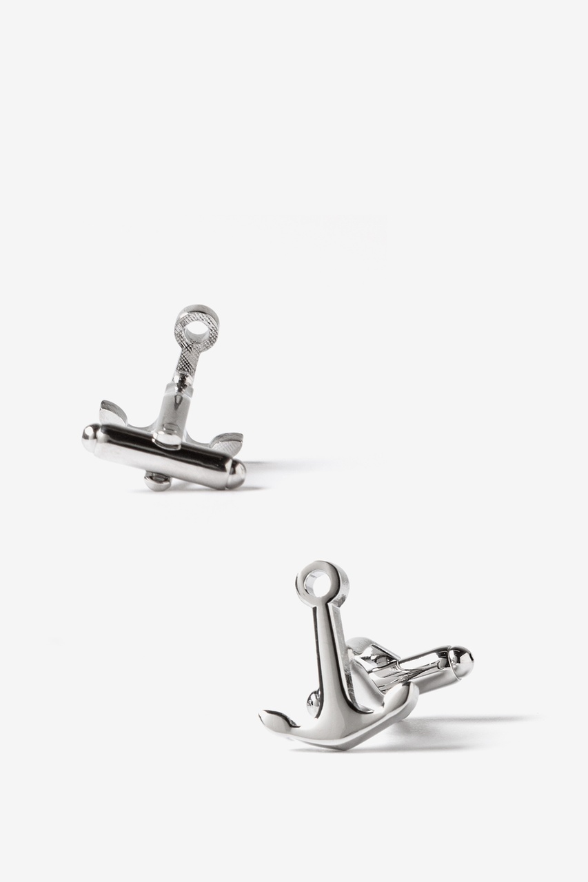 Alynn Ships Anchor Silver Cufflinks