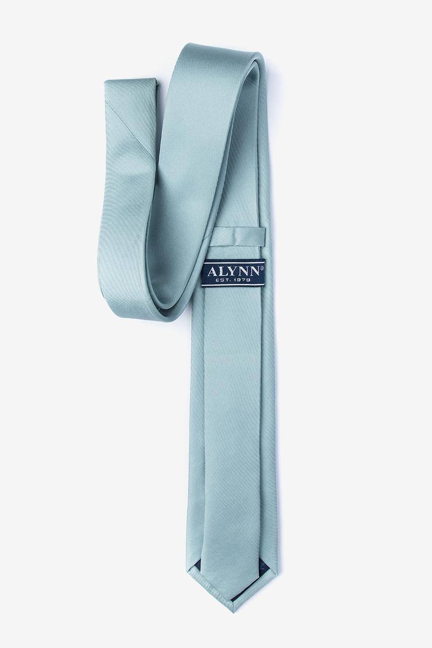 Alynn Silver Sage Silver Sage 100% Silk Skinny Tie