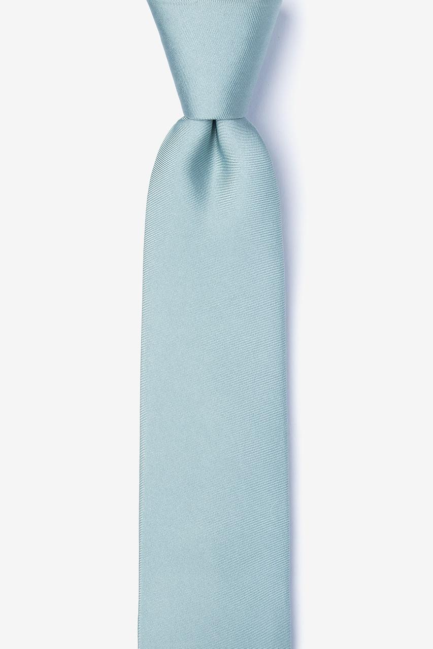 alynn Silver Sage Silver Sage 100% silk Skinny Tie