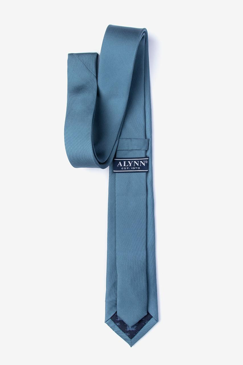 Alynn Slate Slate 100% Silk Skinny Tie