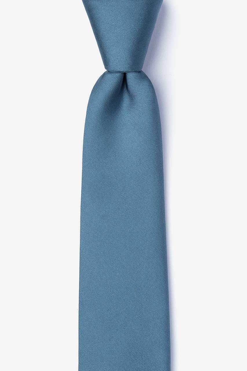 alynn Slate Slate 100% silk Skinny Tie