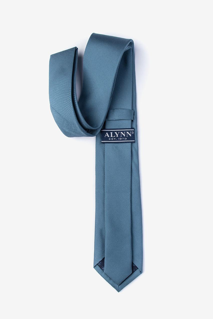 Alynn Slate Slate 100% Silk Tie For Boys