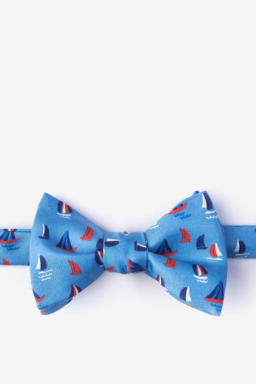 alynn Smooth Sailing blue Self-Tie Bow Tie