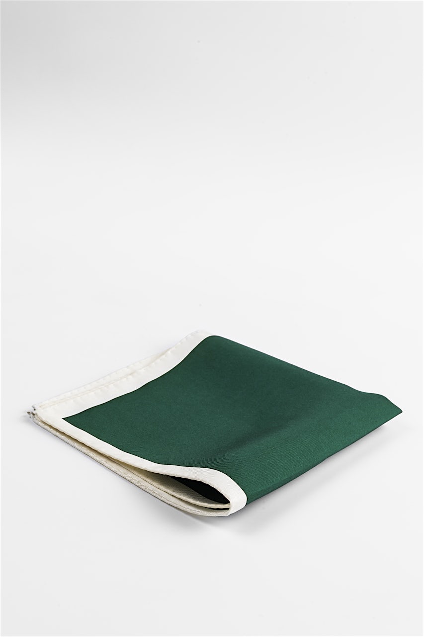 Alynn Solid Green Pocket Square Teal Pocket Square