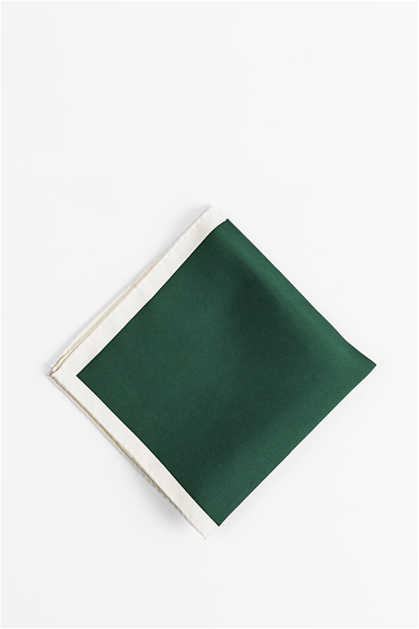Alynn Solid Green Pocket Square Teal Pocket Square
