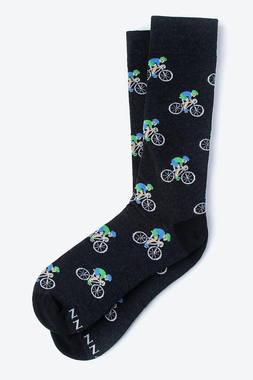 alynn Spin Cycle Bicycle Race black Sock