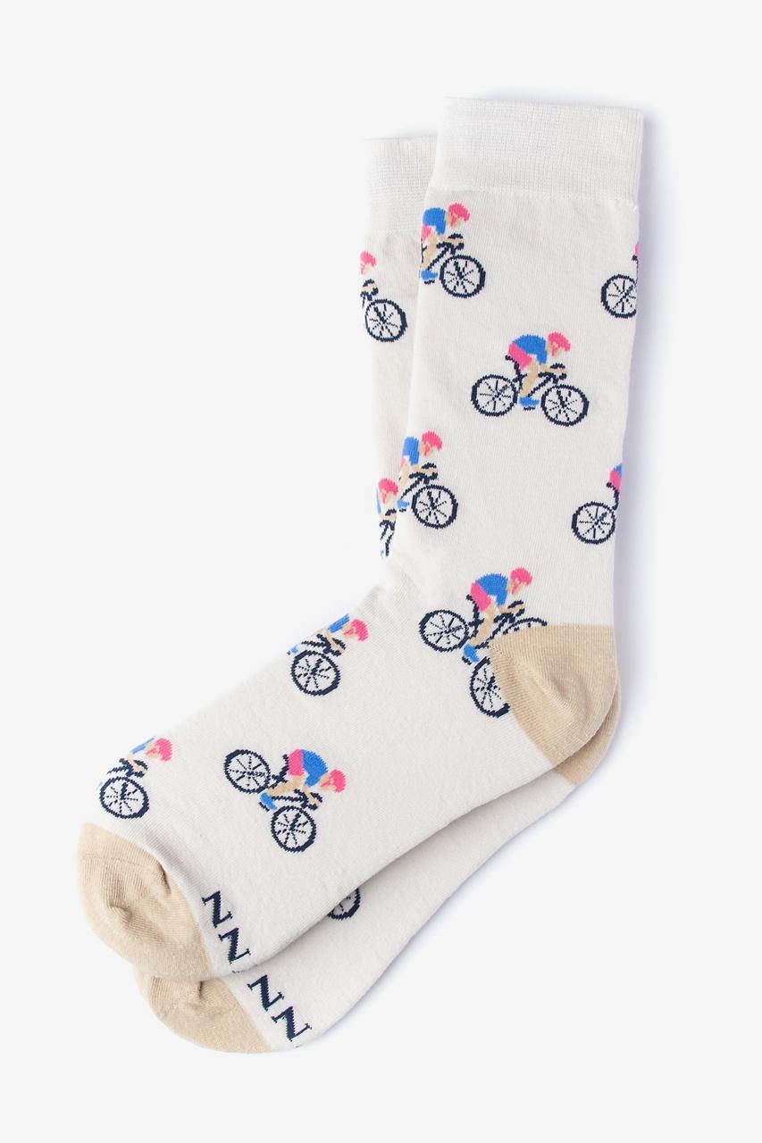 alynn Spin Cycle Bicycle Race cream Women's Sock