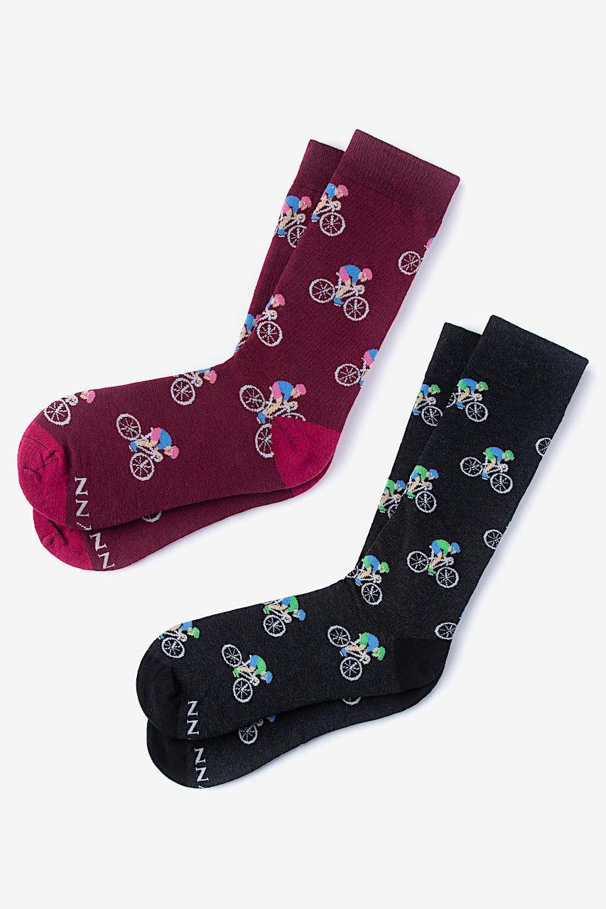 alynn Spin Cycle black His & Hers Socks