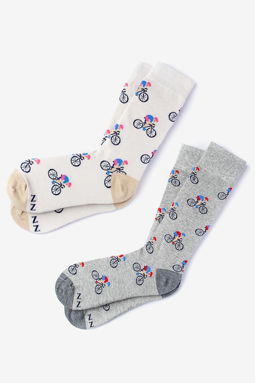 alynn Spin Cycle gray His & Hers Socks