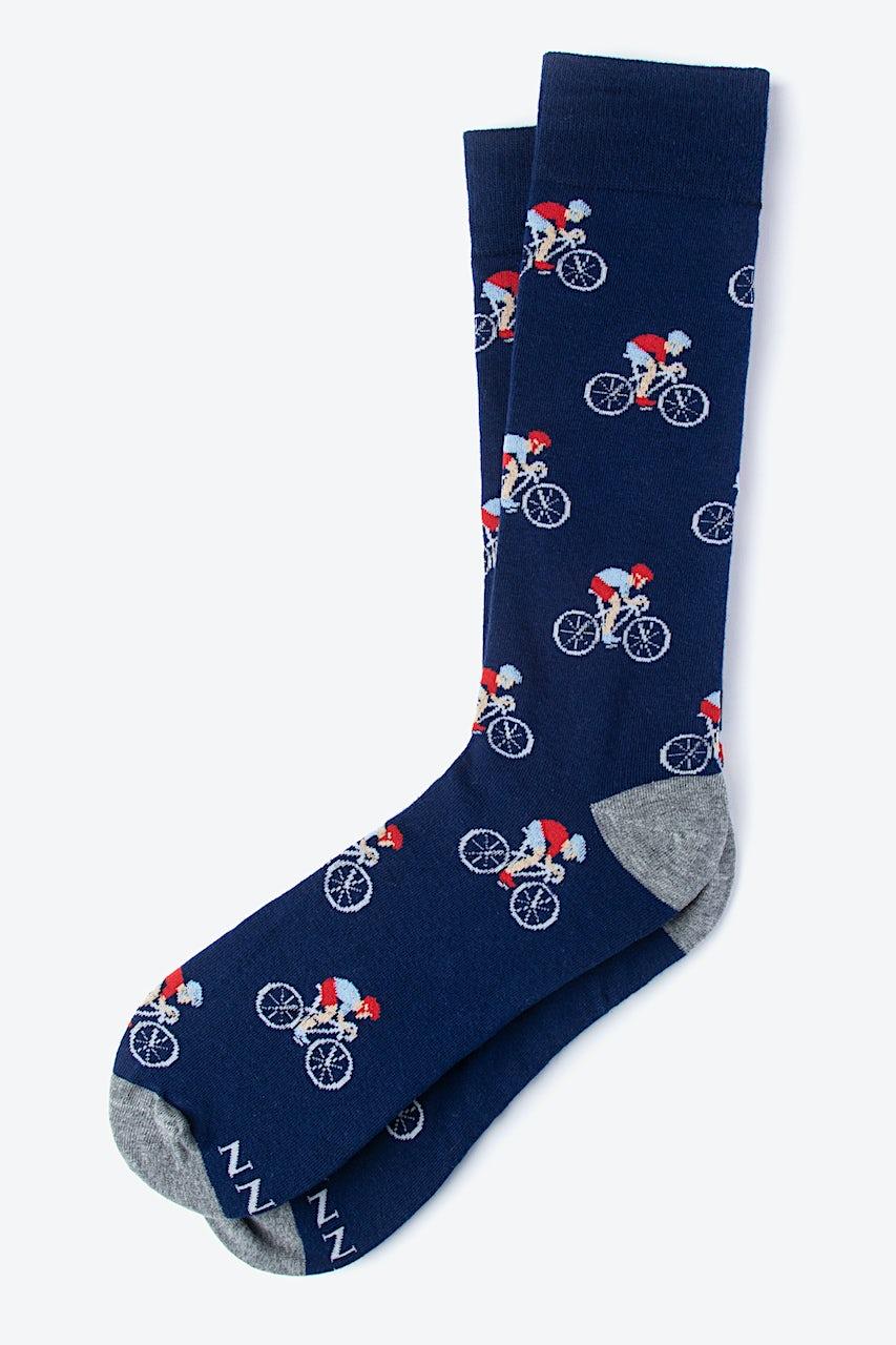 Alynn Spin Cycle Navy Blue His & Hers Socks