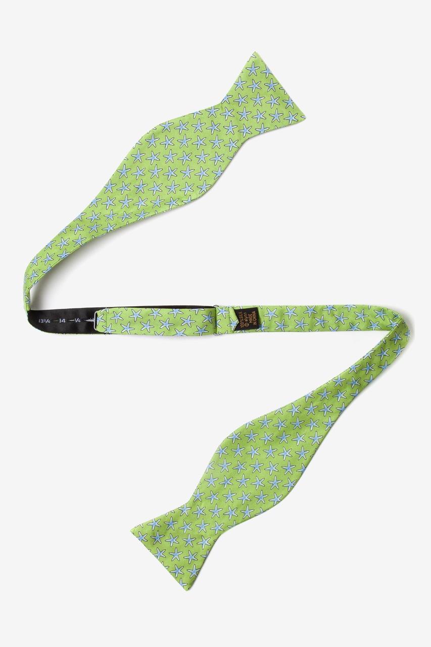 Alynn Starfish Green Self-Tie Bow Tie