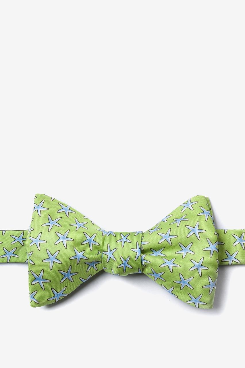 alynn Starfish green Self-Tie Bow Tie