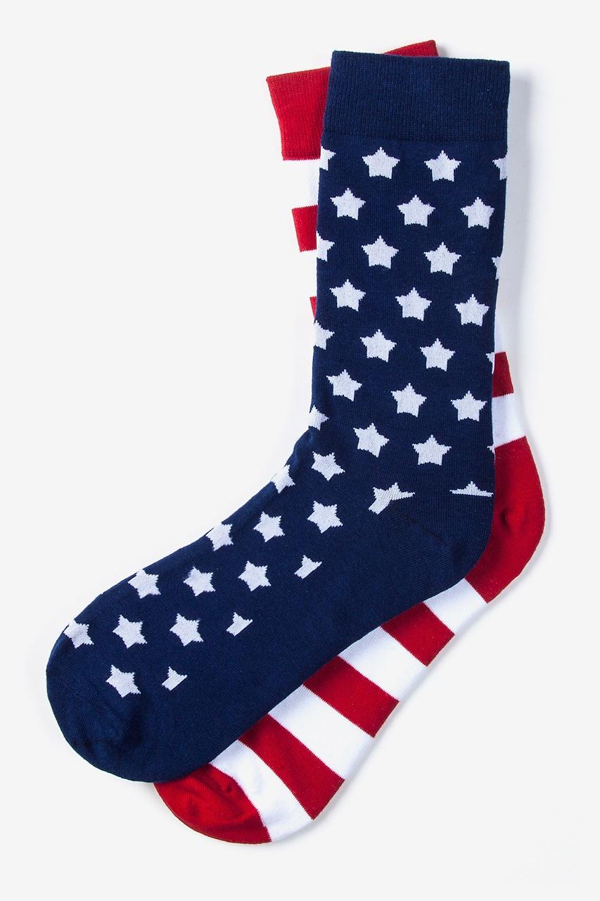 alynn Stars & Stripes red Sock