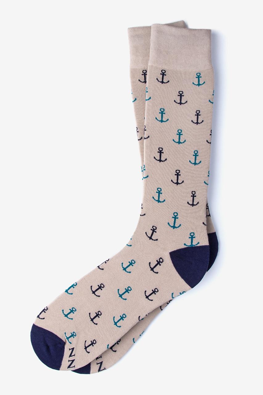 alynn Stay Anchored heather brown Sock