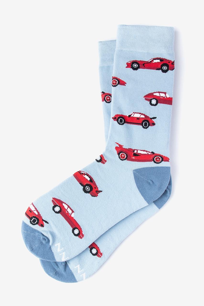 alynn Super Cars light blue Women's Sock