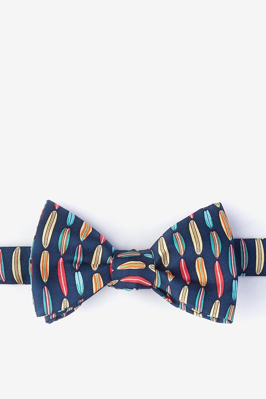 alynn Surf's Up Navy Blue Self-Tie Bow Tie
