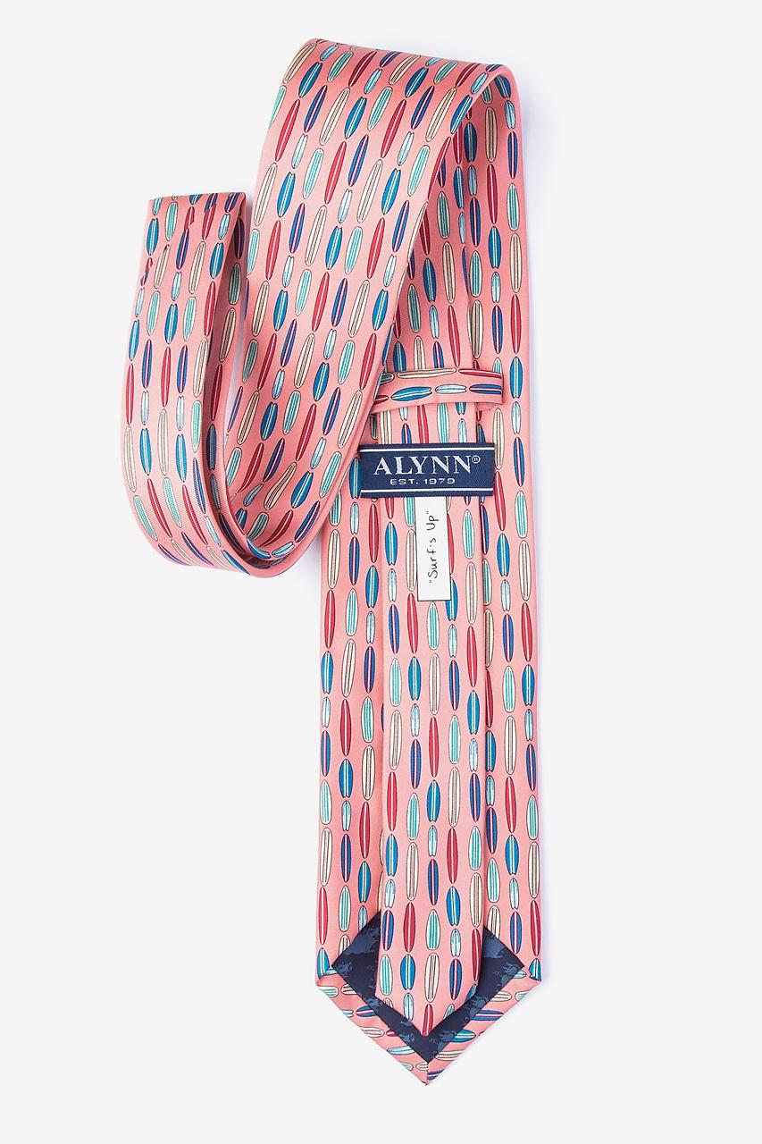 Alynn Surf's Up Pink 100% Silk Tie